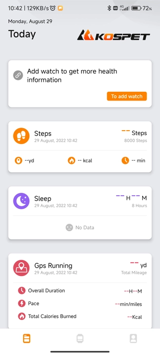 Скриншот приложения KOSPET FIT LITE