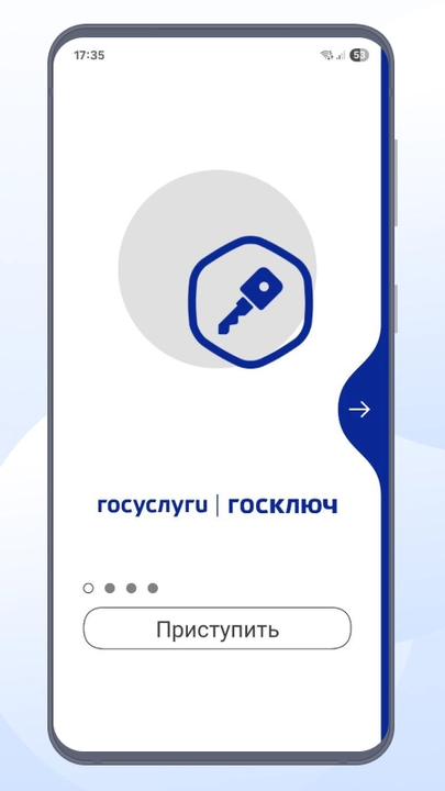 Скриншот приложения Госключ
