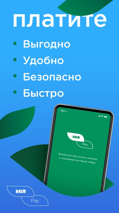 Скриншот приложения Mir Pay