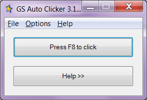 GS Auto Clicker Панель управления