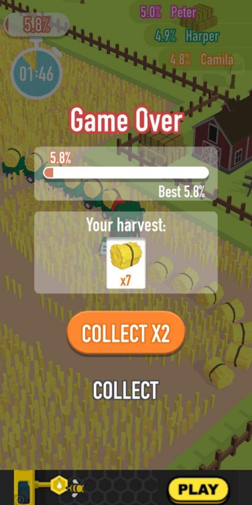 Harvest Результат