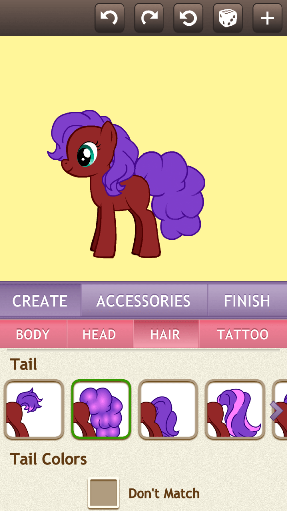 Pony Creator Выбор внешности