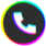 Цветной мигающий телефон