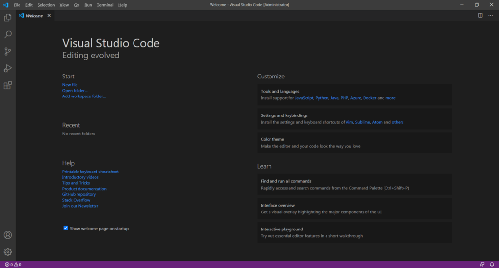 Visual Studio Code Начало работы