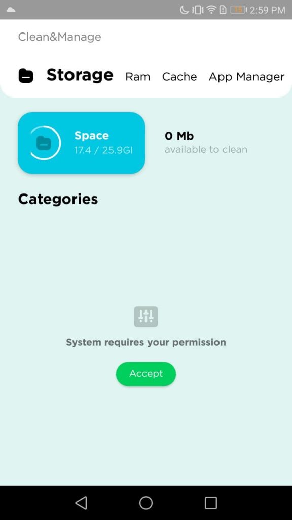 Clean and App Manager Interface