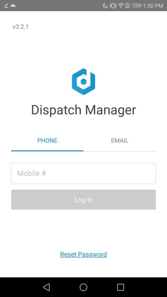 Dispatch Manager Login