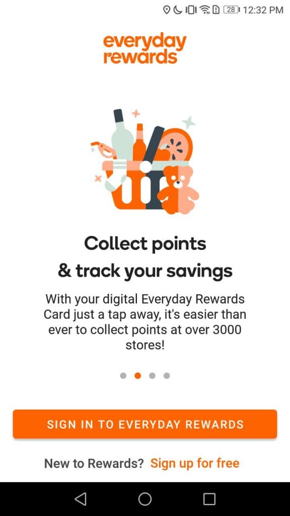 Everyday Rewards Sign In