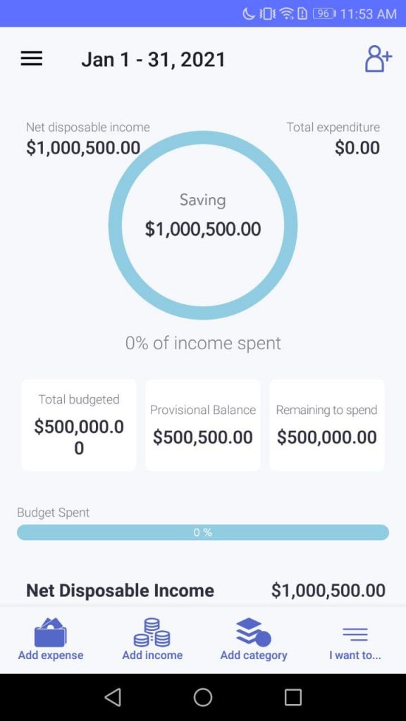 Family Budget Interface