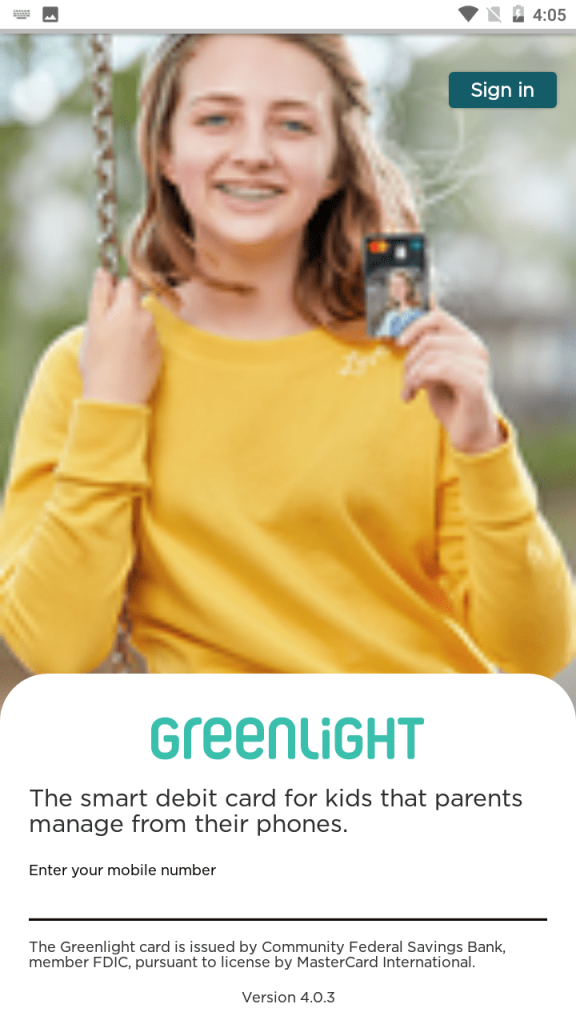 Greenlight Card Registration