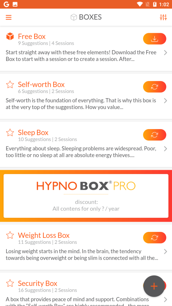 HypnoBox Boxes