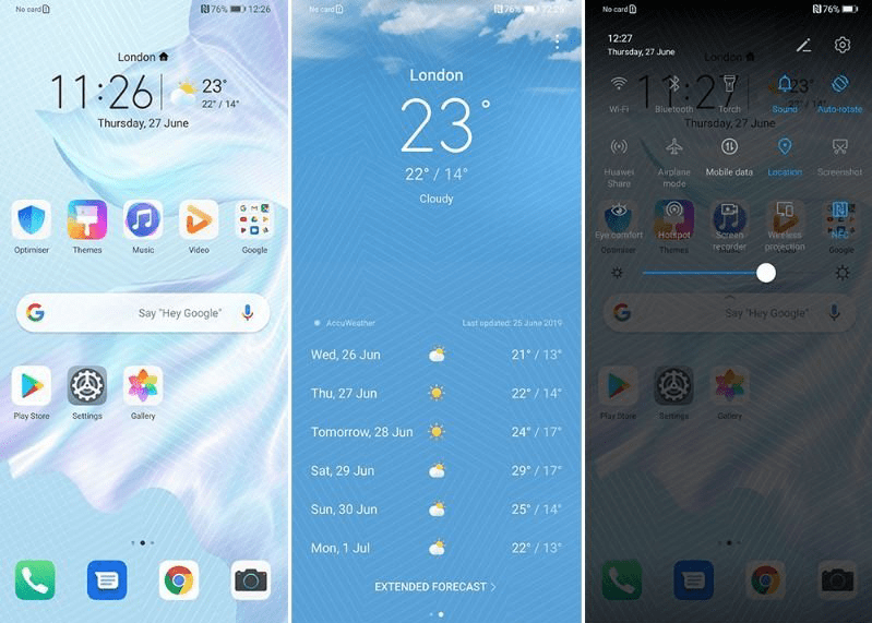 Huawei EMUI Customized interface
