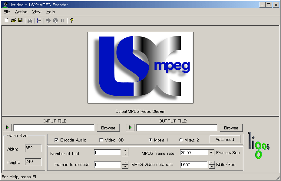 LSX MPEG Encoder Conversion settings