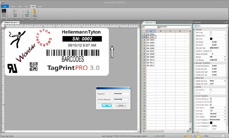 TagPrint Pro Design process