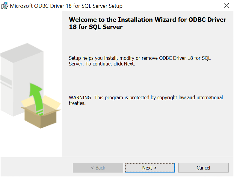 Microsoft ODBC Driver Setup