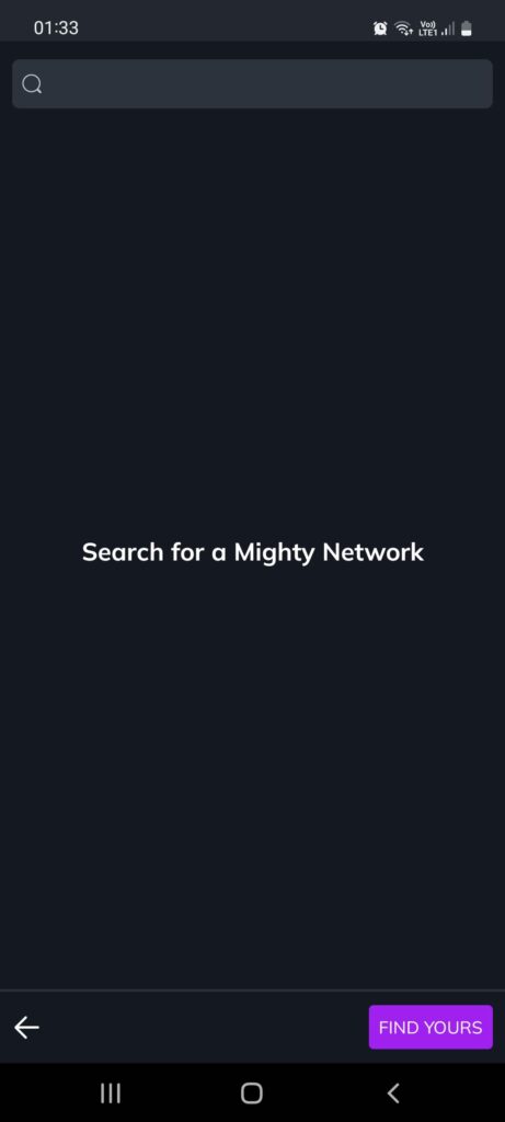 Mighty Networks Search for a mighty network