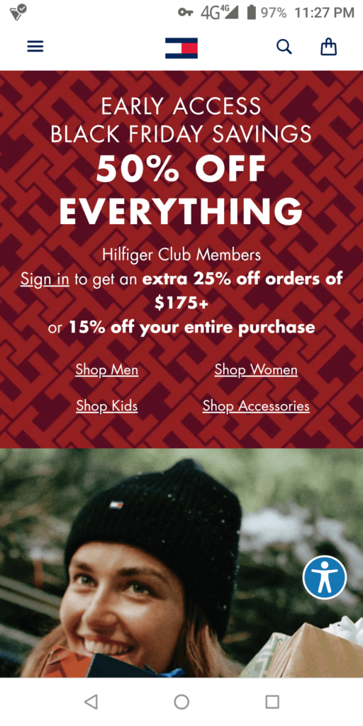 TOMMY HILFIGER Main page