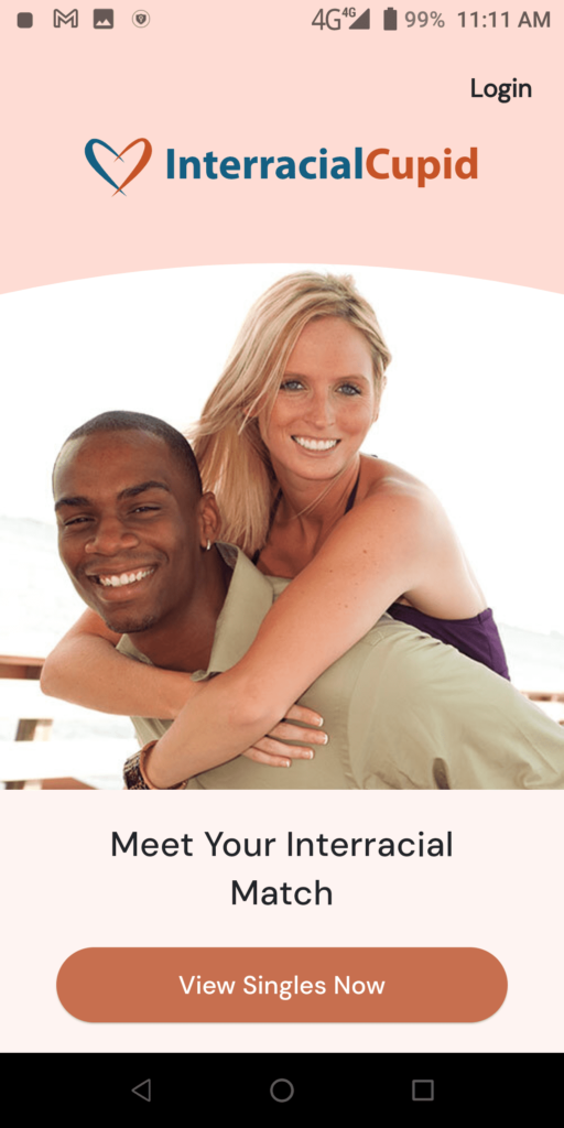 InterracialCupid Start page